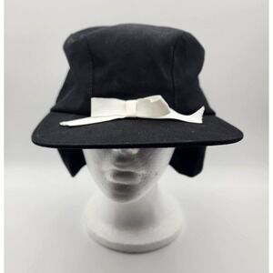 WOMENS‎ BLACK ALASKA BOW TIE HAT